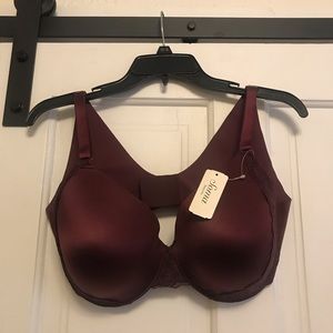 NWT Soma burgundy vanishing back full coverage bra